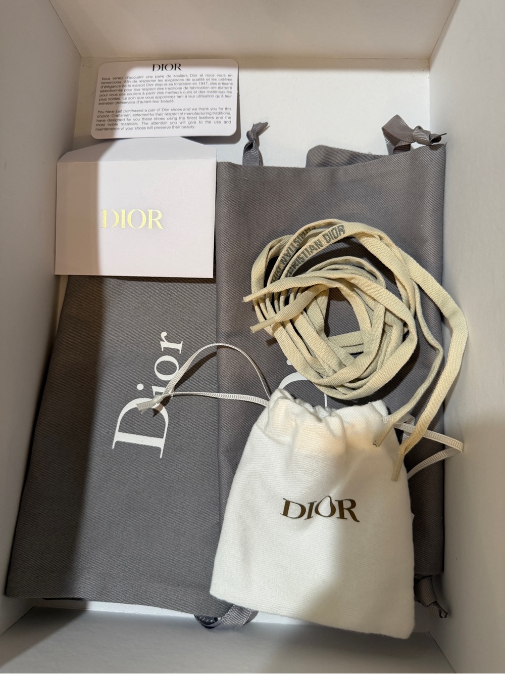 Dior “Walk ‘N’Dior” Beige and Gray Monogram Canvas Sneakers - Picture 9 of 11